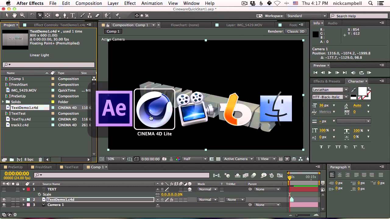 download cineware plugin for after effects